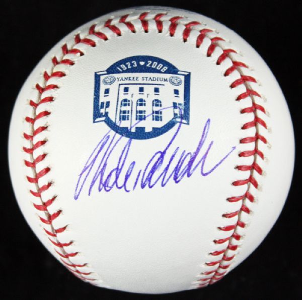 Jorge Posada Signed 2008 Yankees Commemorative OML Baseball