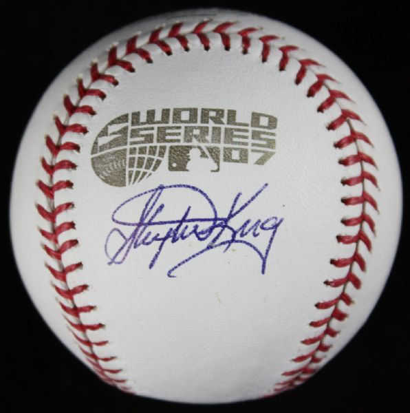 Stephen King Signed 2007 World Series OML Baseball
