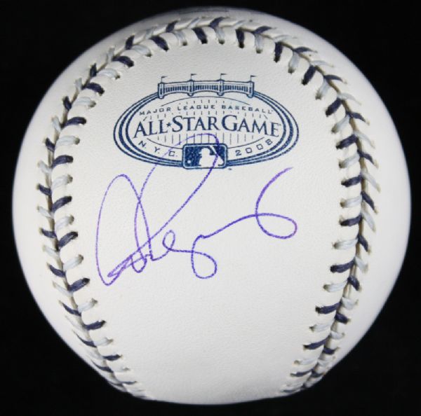 Alex Rodriguez Signed 2008 All-Star OML Commemorative Baseball