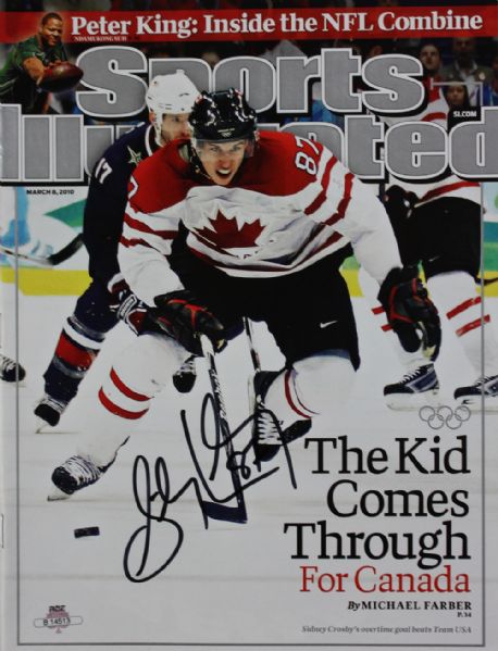 Sidney Crosby Signed March 2010 Sports Illustrated