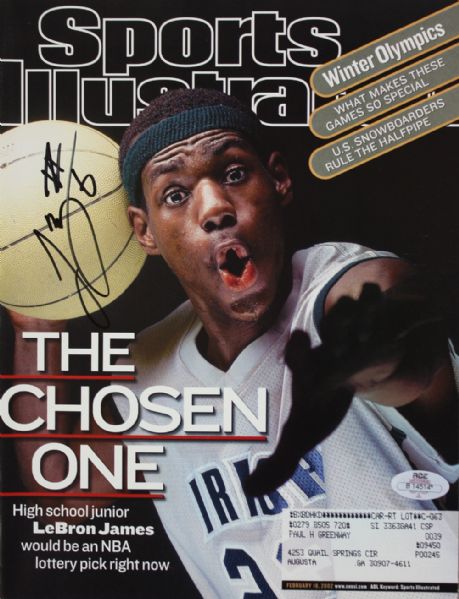 LeBron James Signed February 2002 Sports Illustrated