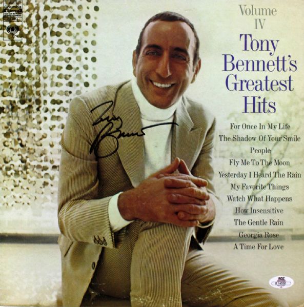 Tony Bennett Signed Record Album: "Greatest Hits"