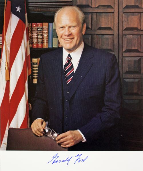 President Gerald R. Ford Signed 8" x 10" Color Photo