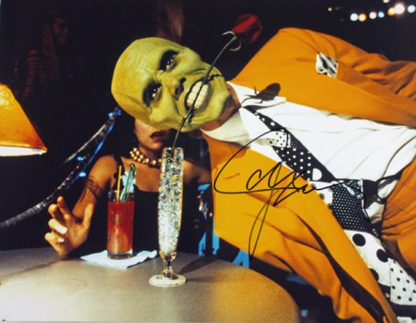 Jim Carrey Signed 11" x 14" Color Photo from "The Mask"