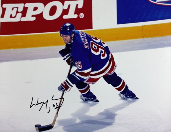 Wayne Gretzky Signed 11" x 14" Color Photo (NY Rangers)