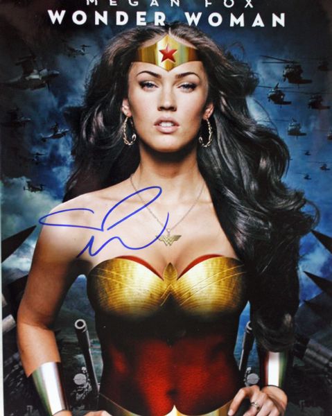 Megan Fox Signed 11" x 14" Color Photo as Wonder Woman