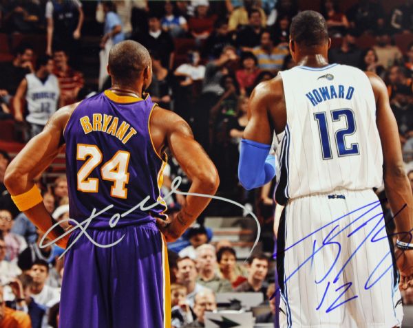 Kobe Bryant & Dwight Howard Signed 11" x 14" Color Photo