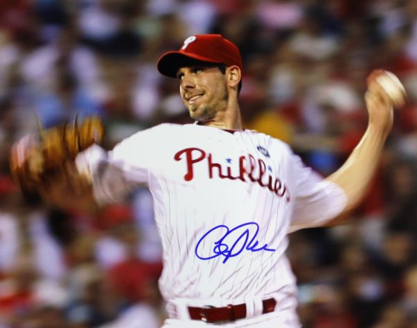 Cliff Lee Signed 11" x 14" Color Photo (Phillies)