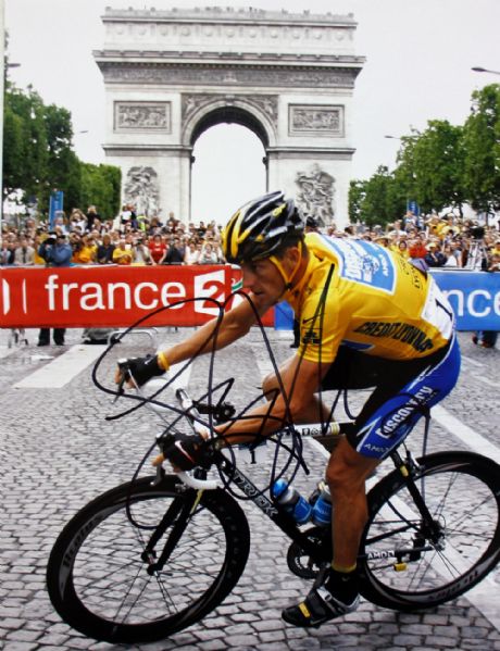 Lance Armstrong Signed 11" x 14" Color Photo (Tour de France)
