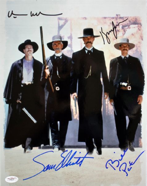 "Tombstone" Cast Signed 11" x 14" Color Photo (4 Sigs)(JSA)