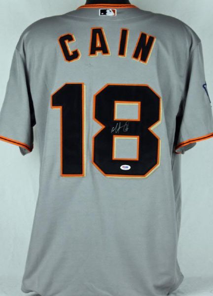 Matt Cain Signed SF Giants 2010 World Series Model Jersey (PSA/DNA)