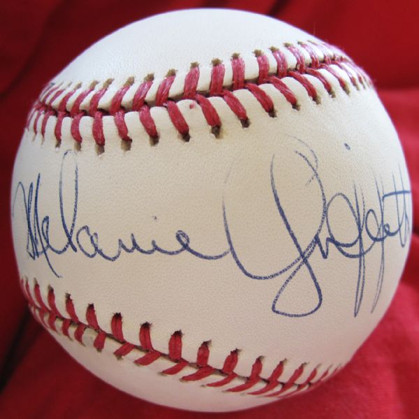 Melanie Griffith In-Person Signed OAL Baseball
