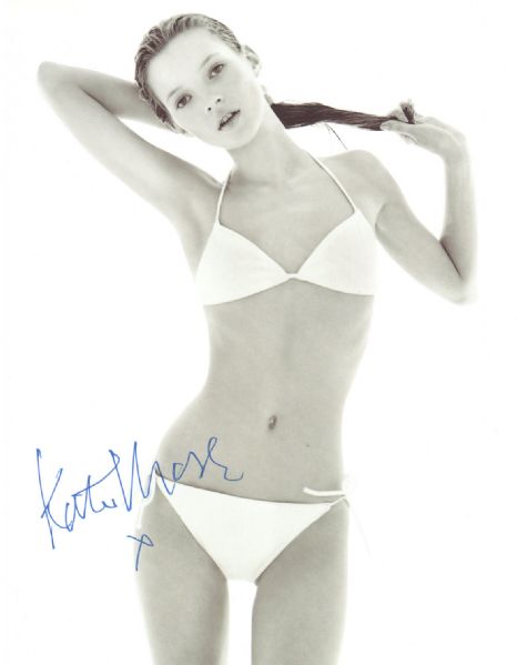 Kate Moss Attractive Signed 8" x 10" Bikini Photo