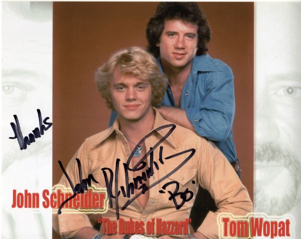 John Schneider Signed 8" x 10" Photo from "Dukes of Hazzard"
