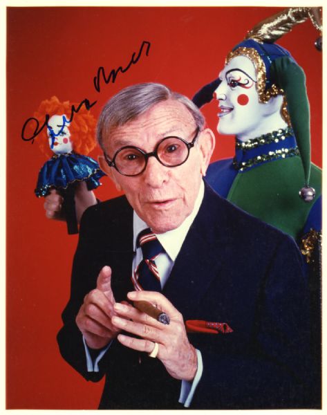George Burns In-Person Signed 8" x 10" Color Photo (JSA)