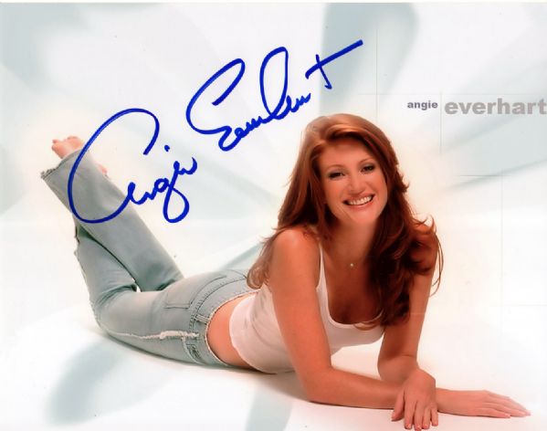 Angie Everhart In-Person Signed 8" x 10" Color Photo (JSA)