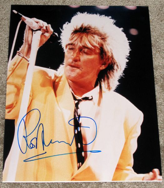 Rod Stewart In-Person Signed 11" x 14" Color Photo (Epperson/REAL)