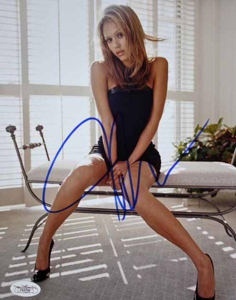 Jessica Alba Sexy Signed 8" x 10" Color Photo 