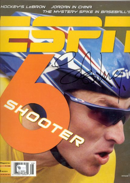 Lance Armstrong Signed July 2004 ESPN Magazine 