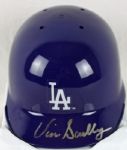 Vin Scully Signed LA Dodgers Mini Batting Helmet