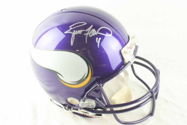 Brett Favre Signed Minnesota Vikings Full Sized Helmet (Favre Holo)