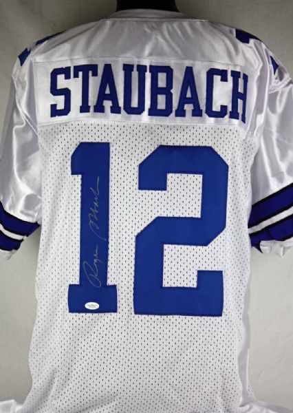 Roger Staubach Signed Dallas Cowboys Pro Style Jersey (JSA)