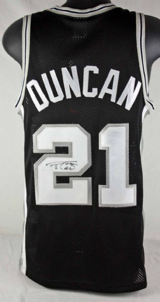 Tim Duncan Signed Spurs Pro Model Jersey (JSA)