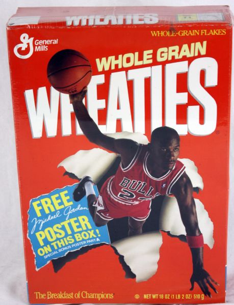 Michael Jordan Original Unopened 1989 Wheaties Box