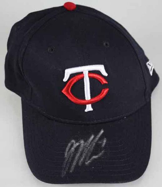 Joe Mauer Signed Twins New Era Adjustable Baseball Cap