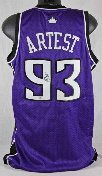 Ron Artest Signed Sacramento Kings Pro Model Jersey