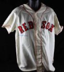 Ted Williams Signed Boston Red Sox Mitchell & Ness Vintage Model Jersey (JSA)