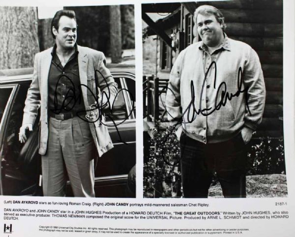 John Candy & Dan Aykroyd Signed 8" x 10" Promo Photo from "The Great Outdoors"