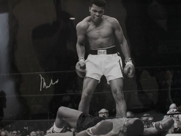 Muhammad Ali Signed HUGE 30" x 40" Photograph - Liston KO! - PSA/DNA & Ali COAs