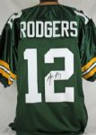 Aaron Rodgers Signed Green Bay Packers Pro Style Jersey (JSA)