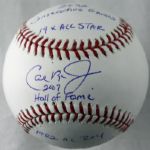 Cal Ripken Jr. Signed OML Baseball with 5 Handwritten Inscriptions! (JSA)