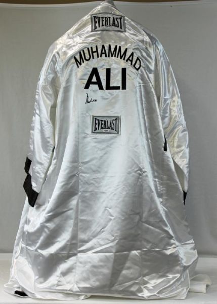 Muhammad Ali Signed Custom Everlast Boxing Robe with Choice Autograph (PSA/DNA)