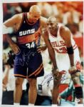 Michael Jordan & Charles Barkley Dual Signed 16" x 20" Color Photo (PSA/DNA)