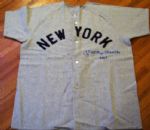 Mickey Mantle Signed New York Yankees Vintage Style Jersey w/"No. 7" Inscription (JSA)
