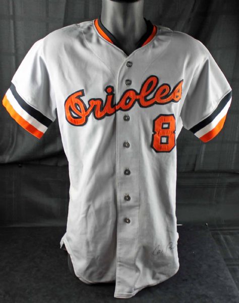 Cal Ripken Signed 1981 Game Used Baltimore Orioles Rookie Year Jersey (PSA/DNA Mint 9 Auto)(Grey Flannel)