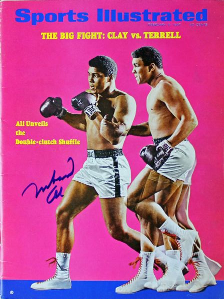 Muhammad Ali Signed January 1967 Sports Illustrated Magazine (PSA/DNA)