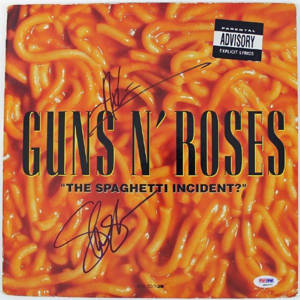Guns N Roses: Axl & Slash Signed Record Album - "The Spaghetti Incident" (PSA/DNA)
