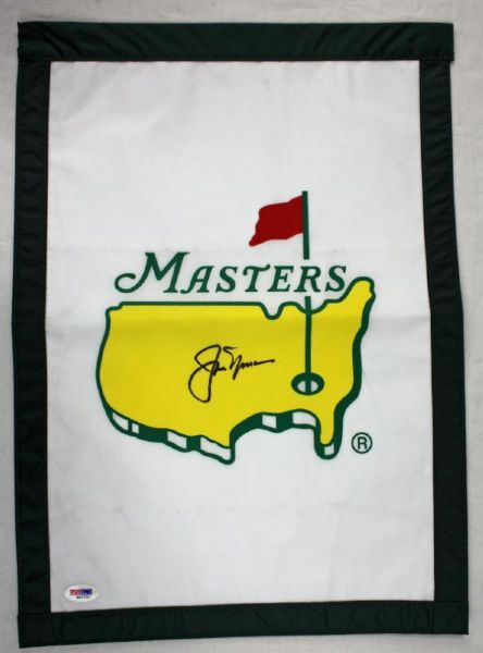 Jack Nicklaus Signed Masters Garden Flag (PSA/DNA)