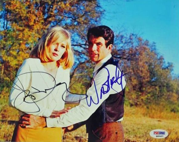 Warren Beatty & Faye Dunaway Signed 8" x 10" Photo from "Bonnie & Clyde" (PSA/DNA)