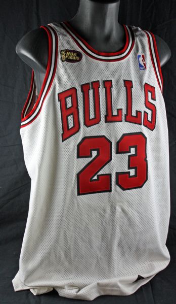 Michael Jordan Game Worn & Signed 1997-98 NBA Finals Jersey (Nike Letter & UDA)