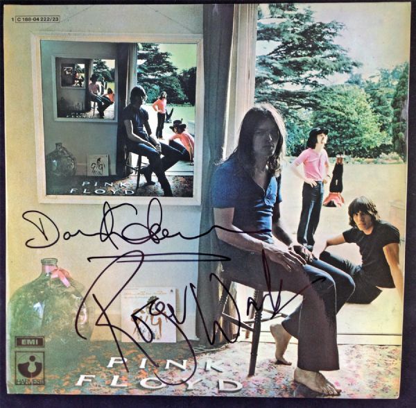 Pink Floyd: David Gilmour & Roger Waters Rare Dual Signed Album - "Ummagumma" (Epperson/REAL)
