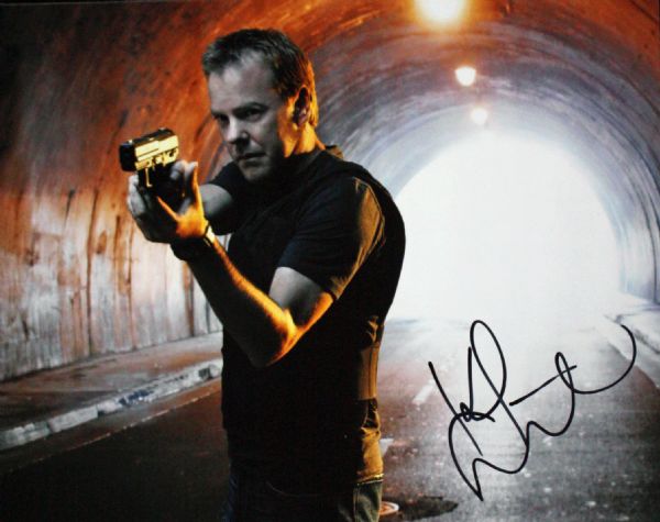 Keifer Sutherland Signed 8" x 10" Color Photo from "24"