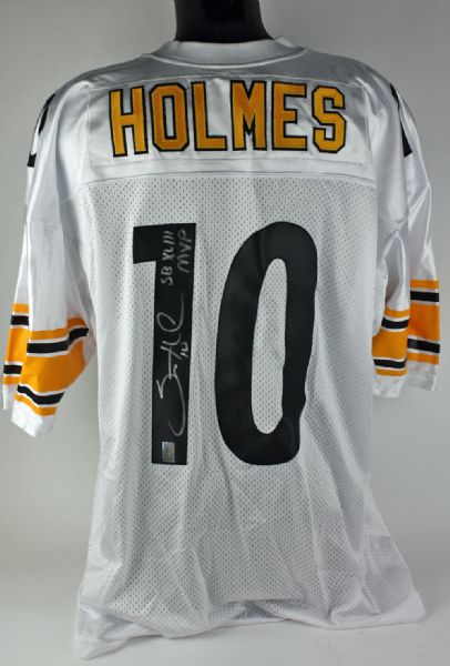 Santonio Holmes Signed Steelers Jersey with "SB XLIII MVP" Inscription (Holmes Hologram)