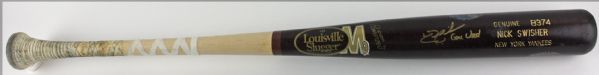 2010 Nick Swisher Game Used & Signed Personal Model Bat