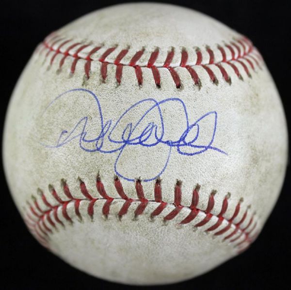 Derek Jeter Signed Gamed Used OML Baseball from 2011 (3,000th Hit Season!)(Steiner & MLB Authenticated)