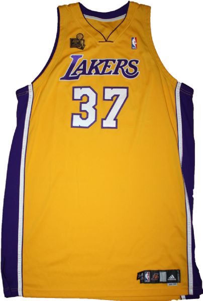 Ron Artest 2009-10 L.A. Lakers Game Worn Jersey - From Artests First Night as a Laker - First Game of Season! (DC Sports)